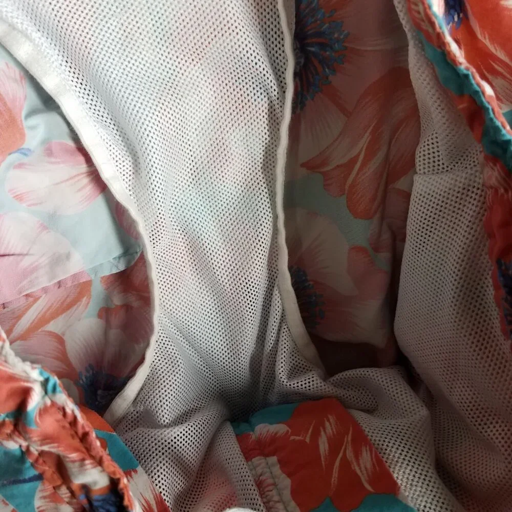 Bonobos Swim Trunks Shorts Adult 33 Floral Hawaiian Brief Lined 6.5